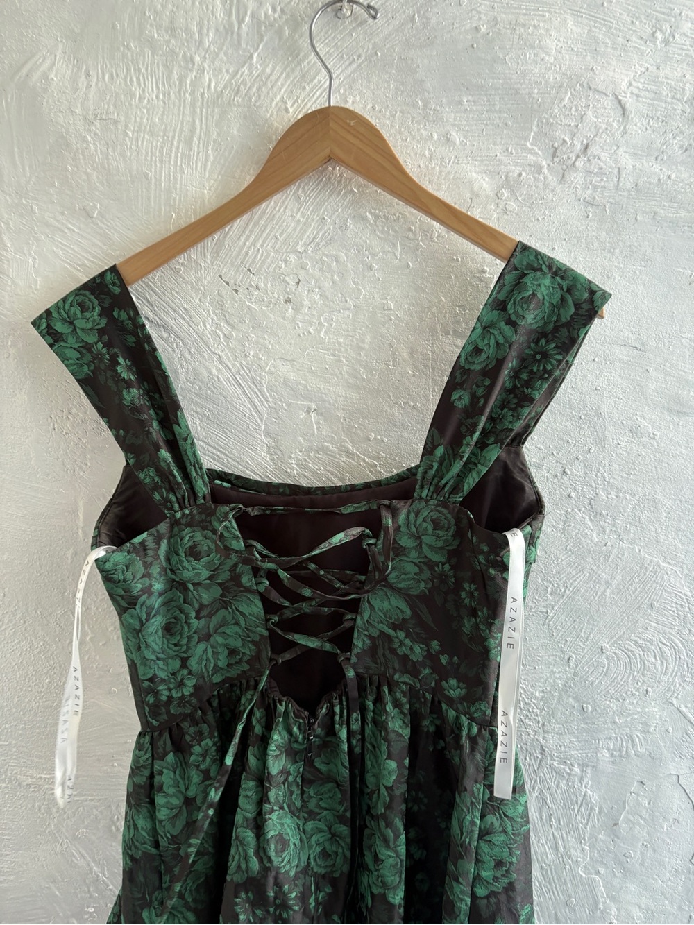 Azazie Atelier Runa Emerald Black Maxi Dress - Picture 11 of 11